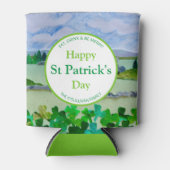 Gepersonaliseerde Ierse Shamrock Blikjeskoeler (Voorkant)