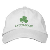 Gepersonaliseerde Ierse Shamrock Geborduurde Pet (Voorkant)
