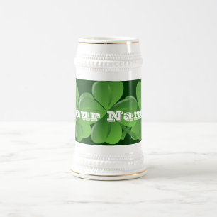 Gepersonaliseerde Ierse shamrocks Bierpul