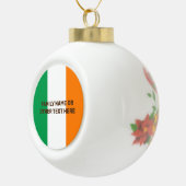 Gepersonaliseerde Ierse vlag Keramische Bal Ornament (Rechts)