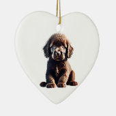 Gepersonaliseerde Ierse Water Spaniel Puppy Keramisch Ornament (Rechts)