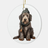 Gepersonaliseerde Ierse wolfshond Keramisch Ornament (Links)