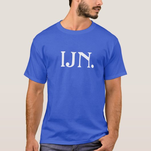 Gepersonaliseerde "IJN" In Jezus' Naam T-shirt (Voorkant)