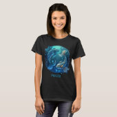 Gepersonaliseerde ijsdierentuin Birthday Astrology T-shirt (Voorkant volledig)