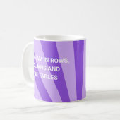 Gepersonaliseerde ik droom in draaitafels Paarse Koffiemok (Voorkant links)