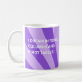 Gepersonaliseerde ik droom in draaitafels Paarse Koffiemok (Links)