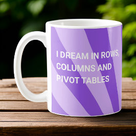 Gepersonaliseerde ik droom in draaitafels Paarse Koffiemok