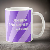 Gepersonaliseerde ik droom in draaitafels Paarse Koffiemok