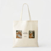 Gepersonaliseerde "Ik hou van je oma" Foto Canvas  Tote Bag (Voorkant)