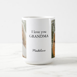 Gepersonaliseerde "Ik hou van je oma" Foto Mok