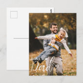 Gepersonaliseerde 'Ik hou van jou papa' foto Briefkaart (Voorkant / Achterkant)