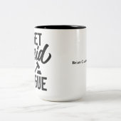 Gepersonaliseerde "Ik krijg betaald om te argument Tweekleurige Koffiemok (Center)