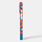 Gepersonaliseerde IKAT serie Ogee Sinaasappel blau Case-Mate iPhone Case (Achterkant / Links)