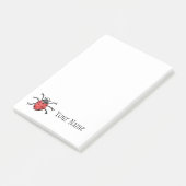 Gepersonaliseerde  Illustratie Ladybug Post-it® Notes (Schuin)