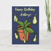 Gepersonaliseerde Illustratie van Nepenthes Pitche Kaart (Voorkant)