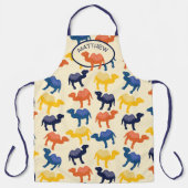 Gepersonaliseerde illustraties van Camels Patterne Schort (Voorkant)
