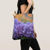 Gepersonaliseerde impressionistische hortensia tote bag (Dichtbij)