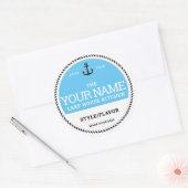 Gepersonaliseerde inbliketiketten - Voeg je eigen  Ronde Sticker (Envelop)