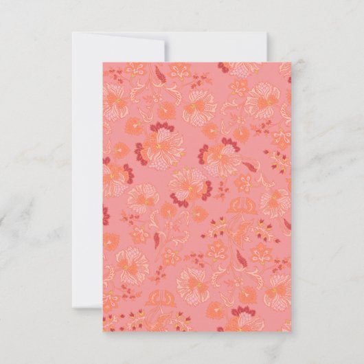 gepersonaliseerde Indiase huwelijksuitnodiging RSVP Kaartje (Achterkant)