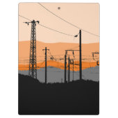 Gepersonaliseerde industriële zonsondergang elektr klembord (Achterkant)