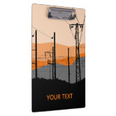 Gepersonaliseerde industriële zonsondergang elektr klembord (Rechts)