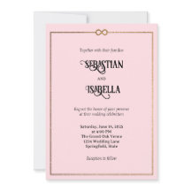 Gepersonaliseerde Infinity Love Roze Huwelijksuitn