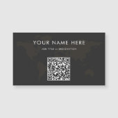 Gepersonaliseerde infomagneetkaart met QR-code (Voorkant)
