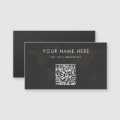 Gepersonaliseerde infomagneetkaart met QR-code (Voorkant / Achterkant)