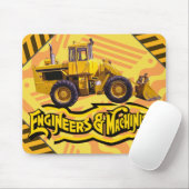 Gepersonaliseerde Ingenieurs en Machinistenbouw Muismat (Met muis)