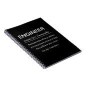 Gepersonaliseerde ingenieursdefinitie notitieboek (Rechterzijde)