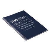 Gepersonaliseerde ingenieursdefinitie notitieboek (Rechterzijde)