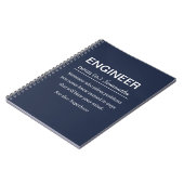 Gepersonaliseerde ingenieursdefinitie notitieboek (Linkerzijde)