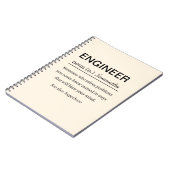 Gepersonaliseerde ingenieursdefinitie notitieboek (Linkerzijde)