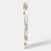 Gepersonaliseerde Initiaal Daisy Pattern Beige Case-Mate iPhone Case (Achterkant / Links)