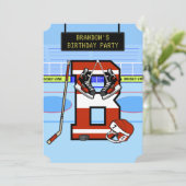 Gepersonaliseerde Initiaal letter B IJshockey Kaart (Staand voorkant)