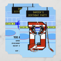 Gepersonaliseerde Initiaal letter D ijshockey