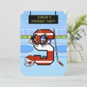 Gepersonaliseerde Initiaal letter S IJshockey Kaart (Staand voorkant)