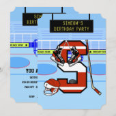 Gepersonaliseerde Initiaal letter S IJshockey Kaart (Voorkant / Achterkant)