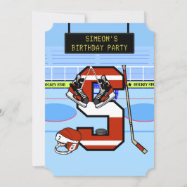 Gepersonaliseerde Initiaal letter S IJshockey Kaart