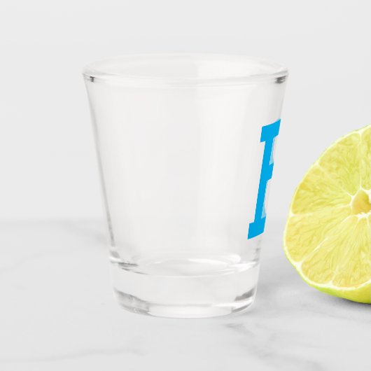 Gepersonaliseerde Initiaal Letter Shot Glas (Links)