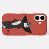 Gepersonaliseerde Initiaal Letters Hoesje-Mate iPh Case-Mate iPhone Case (Achterkant (horizontaal))