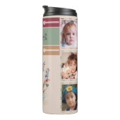 Gepersonaliseerde initiaal naam 6 foto's thermosbeker (Geroteerd rechts)