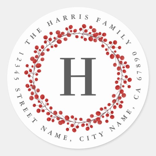 Gepersonaliseerde Initiaal Sticker (Voorkant)