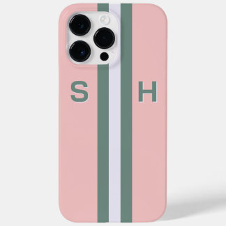 Gepersonaliseerde initiaal streep Case-Mate iPhone 14 pro max hoesje