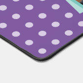 Gepersonaliseerde initialen 3 foto polka stippen p bureaumat (Hoek)