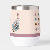 Gepersonaliseerde initialen bloemenharten groen (Achterkant)