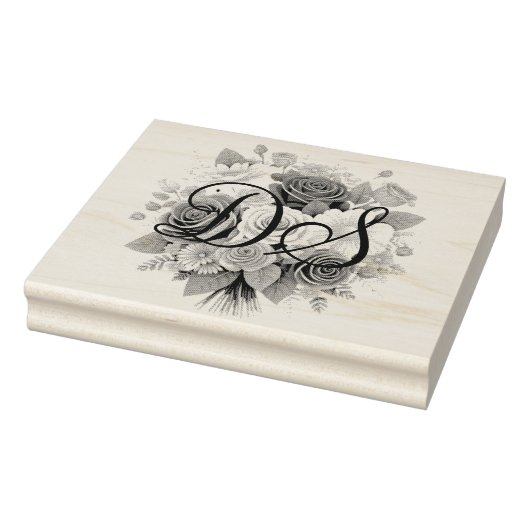 Gepersonaliseerde Initialen en afbeelding stempel (Stempel)