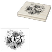 Gepersonaliseerde Initialen en afbeelding stempel (Gestempeld)