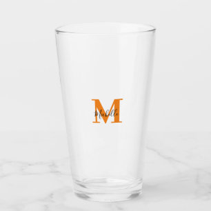 Gepersonaliseerde Initialen en naam Monogram Glas