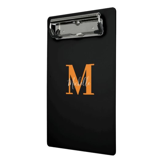 Gepersonaliseerde Initialen en naam Monogram Mini Klembord (Angled2)